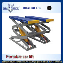 Road Buck manufacturer 3.2T hydraulic Small Scissor car lift Red color of factory supply price for sale
